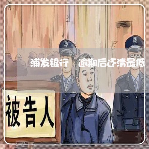 浦发银行 逾期后还清最低 浦发银行 逾期后还清最低